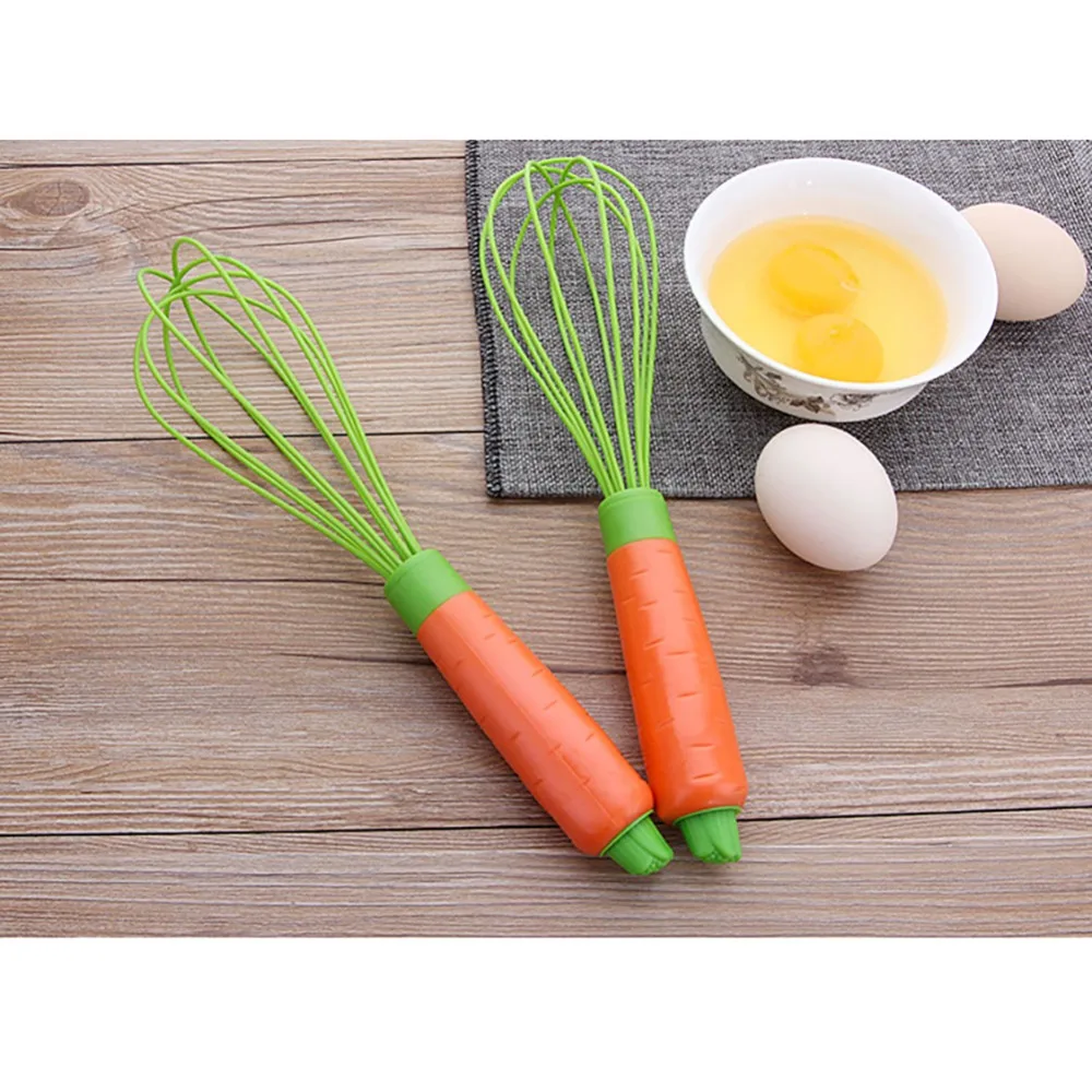 Ручка моркови кухонный силиконовый инструмент для перемешивания Ручной смеситель-венчик для взбивания яиц инструменты