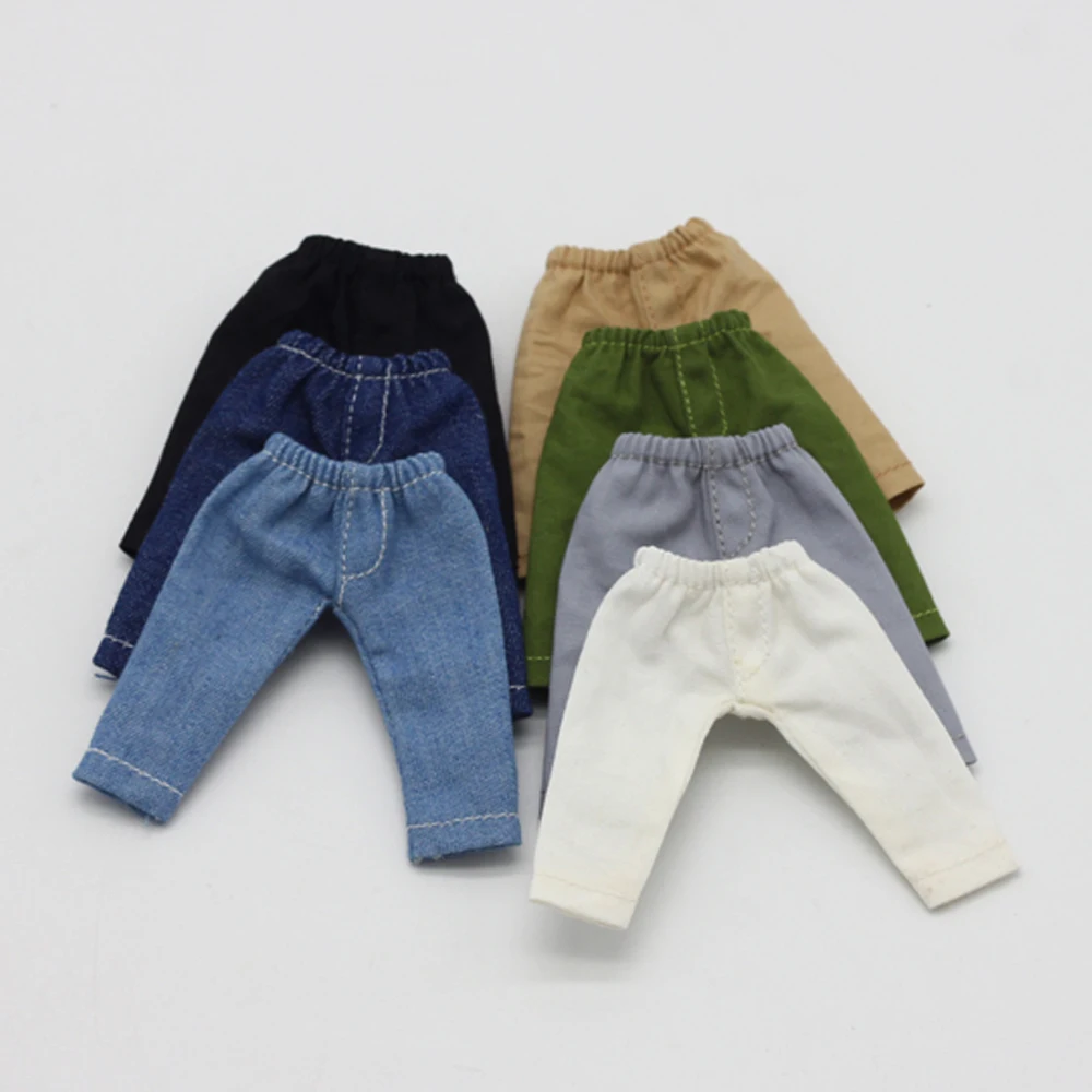 Doll Accessories Doll Clothes Ob11 Baby Jeans for 1/12 BJD Doll Obitsu11 Baby Accessories Clothing