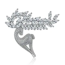 Очаровательная Мода и универсальный олень циркон брошь Buxury атмосферу с аксессуарами