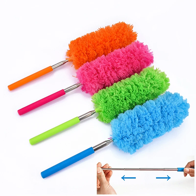 Microfiber Duster Brush Microfiber Dust Brush Telescopic Dust Brush Telescopic Dust Remover Microfiber Duster Brush Extendable Hand Dust Cleaner Anti Dusting Brush Home Air-condition Car Furniture Cleaning Tools