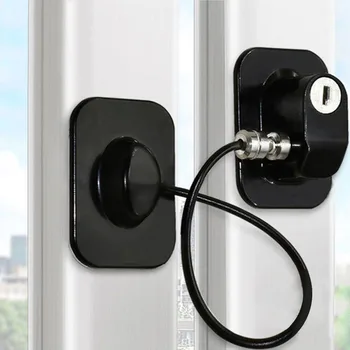 

Window Lock Easy Install 1 Key Security Baby Safety Children Cabinet Refrigerator Door Freezer Self Adhesive Home Non Drilling