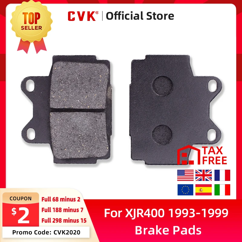

CVK высокое качество задние тормозные колодки диски обувь для YAMAHA XJ600 1992-2003 XJR400 1993-1999 FZ600 1987-88 FZS600 1998-2003