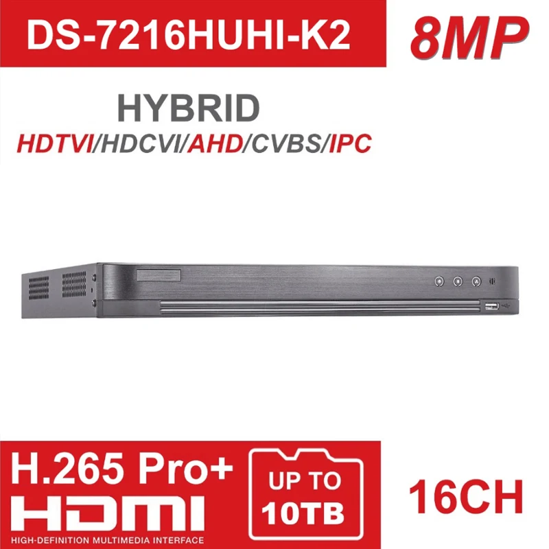 Hikvision 16 каналов DVR гибридный видеорегистратор видеонаблюдения с 12 шт. 5MP ночного видения водонепроницаемый пуля камеры безопасности комплект