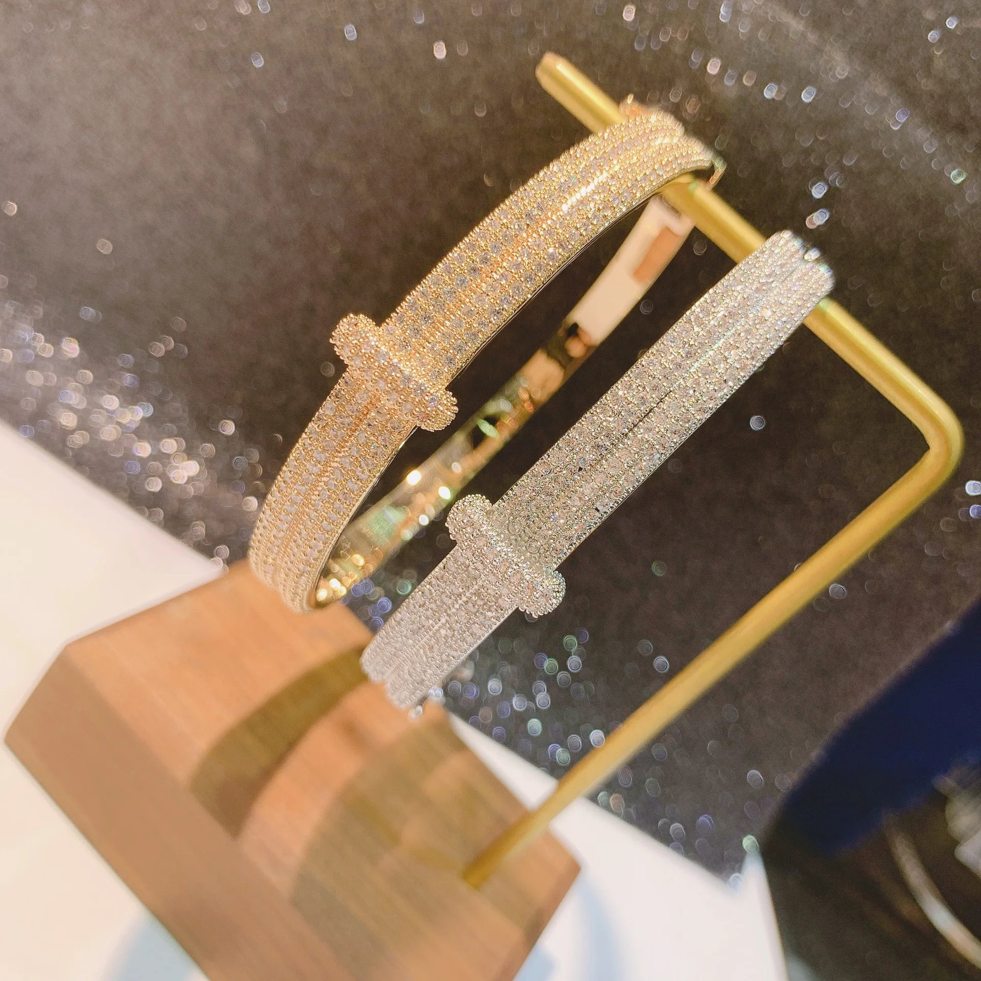 Lock Bangle Bracelet | Lock Bracelets Women | Double