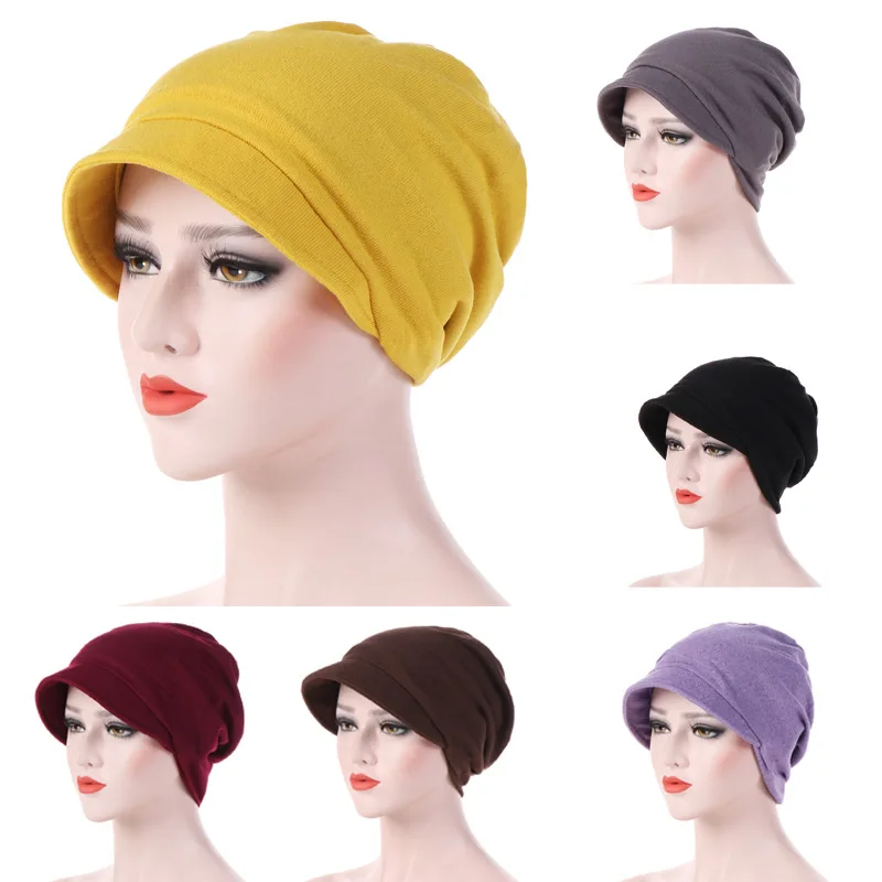 

Amazon New Style Fashion Cotton Hexagonal Set of Head Cap with Hood Solid Color Warm Windproof Hat Europe And America Currently