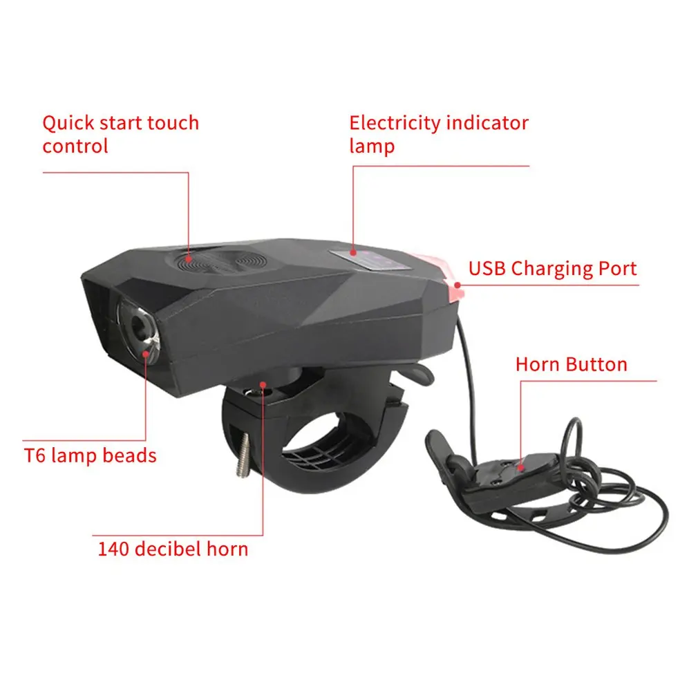 Perfect Loud Sound 2 In 1 Mountain Bike Speaker Led Light Night Riding Headlights Electric Horn Lamp Bicycle Bell 3 Perfect Loud Sound 2 In 1 Mountain Bike Speaker Led Light Night Riding Headlights Electric Horn Lamp Bicycle Bell 3