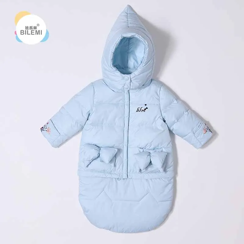 

Bilemi spanish blue black cotton designer personalized hooded overall set baby boy long sleeve romper