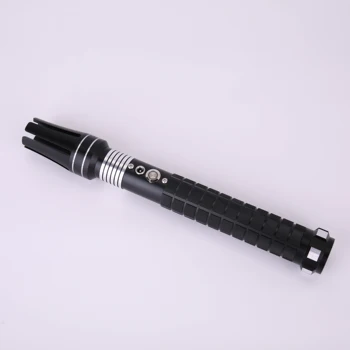 

TXQSABER Dueling Saber with 1 inch Heavy Blade, Baselit RGB lighsaber, Blaster Lock up Waving Sound Color Change-TS018