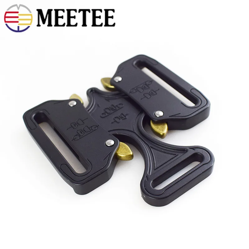 38mm/45mm Metal Buckles Alloy Double Release Hook Safety Belt Buckle