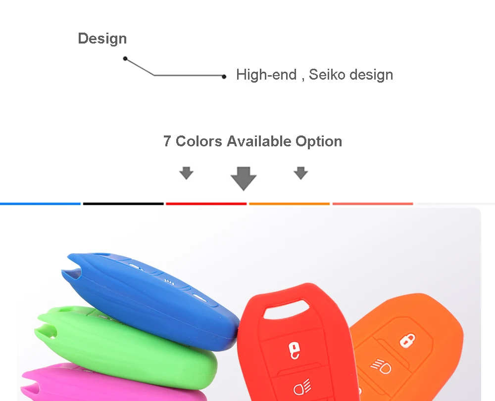Keyforkess 50pcs Car Styling custodia in Silicone con telecomando per telecomando per Citroen C3 C4 C4L C5 DS 3008 5008 accessori - H79670639ed534aed8cee9f543947ca9fL