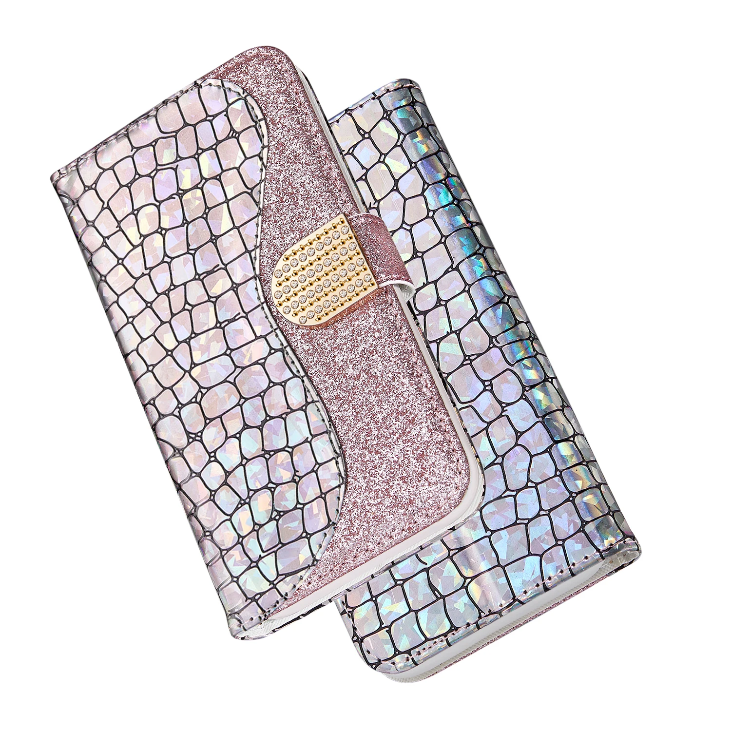 

Luxury Glitter Leather Case for Samsung Galaxy Note 10 Plus Pro Bling Alligator Flip Book Case for Samsung Note 10 Plus Cover