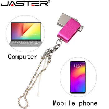 

JASTER usb 2.0 pen drive 4gb 16gb flash drives pendrive 32 gb usb memory stick 64g OTG metal usb flash drive for Android phone