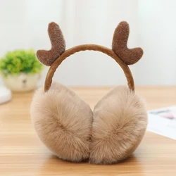 Moda feminina meninas de pele de inverno orelha mais quente earmuffs gato bonito orelha muffs de pelúcia elástico ao ar livre inverno capas de ouvido aquecedores