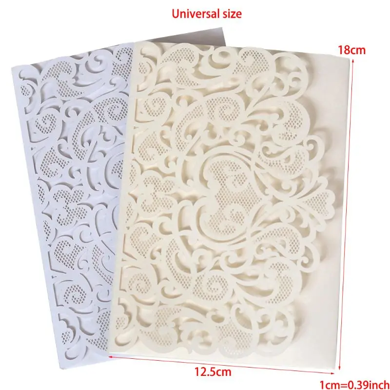  10pcs 3D Pop up Wedding Invitation Cards Laser Cut with envelope for Wedding E65B - 4.00036E+12