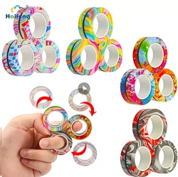 Anneau de Spinner magnétique anti stress pour enfants et adultes, nouveauté, 3 pièces 
