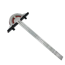 

T-Type Edge Ruler Inch MM Accurate Woodworking Scriber Gauge Aluminum Steel Measuring Marking Framing Ruler Tool