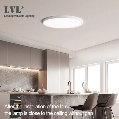 LED 천장 조명 밝기 조절 12W 18W 24W 32W 220V 3 색 조절 가능, 침실 거실 욕실 현대 천장 램프 6