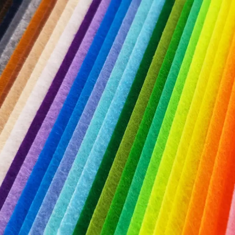 10/40Pcs Nonwoven Needlework Felt Fabric 10cm Patchwork Cloth Bundle for Kids Scrapbooking Doll Sewing Crafts DIY Quilting Sheet felt fabric sheet