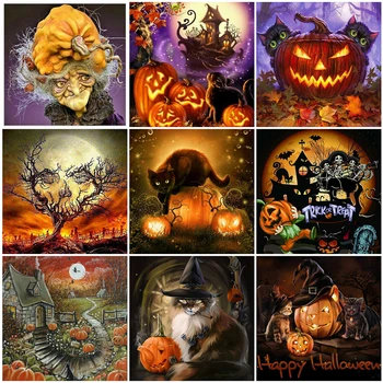 

EverShine 5D Diamond Painting Halloween Full Square Diamond Embroidery Cartoon New Arrival Rhinestones Needlework Handmade Gift