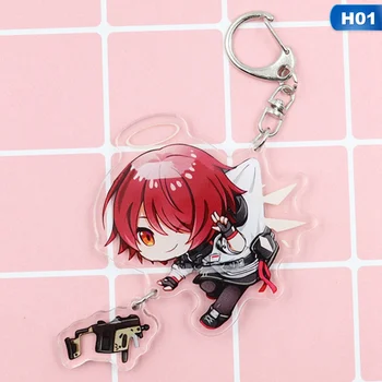 

Anime Game Arknights Keychain Cartoon Acrylic Double Sided Transparent Cute Key Chains Cosplay Pendant Fans Jewelry