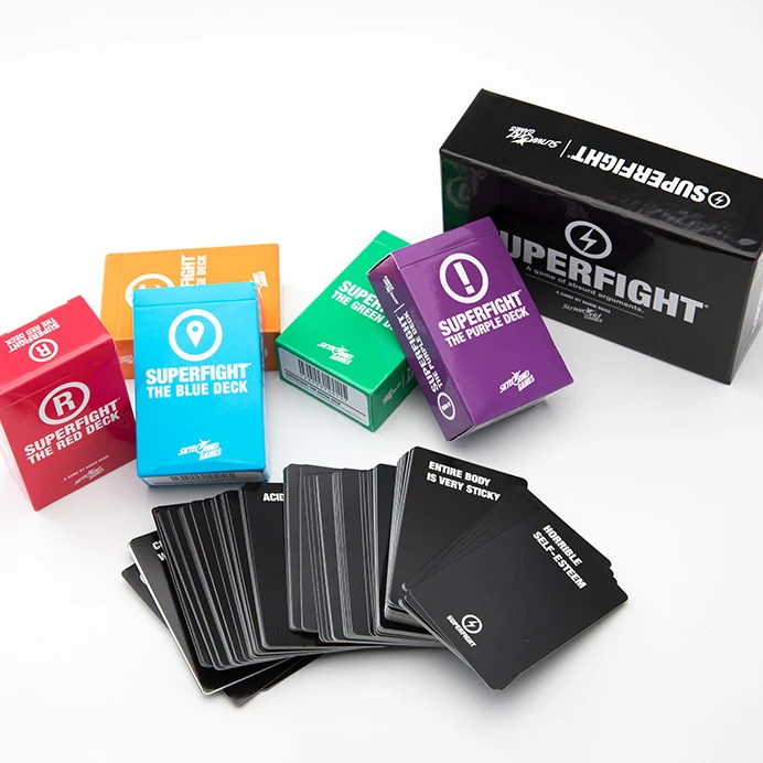 

Hot Playing Cards Superfight Main Game Expansion The Card Game Core Card Board Deck