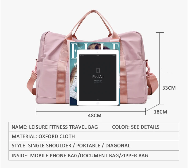 Waterproof Women Travel Fitness Bag Gym Sports Dry Wet Training Sac De Men Luggage yoga for backpack basketball sporting outdoor