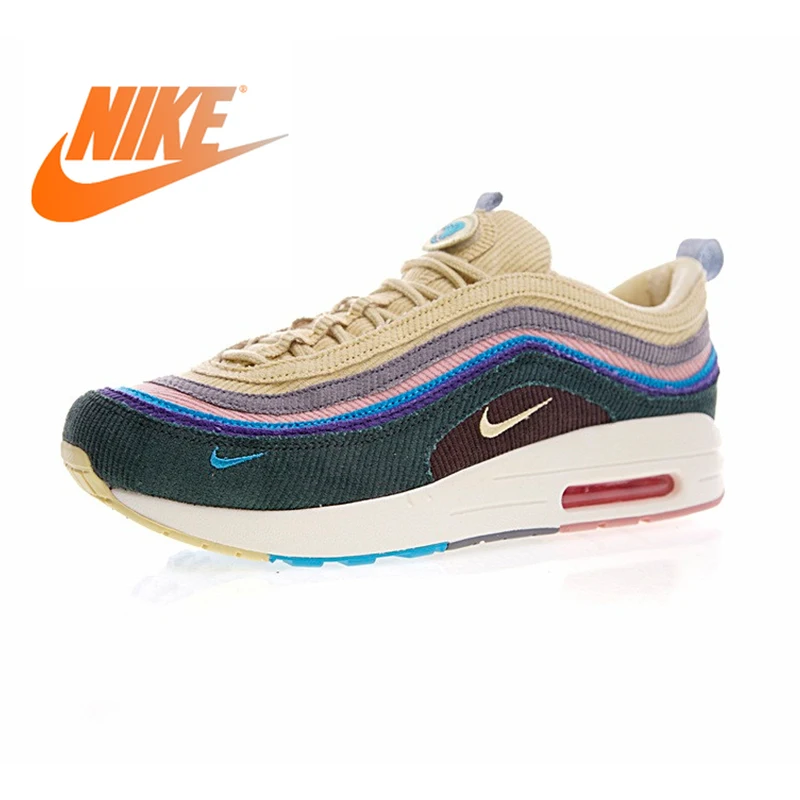 Оригинальный Nike Оригинальные кроссовки Air Max 1/97 VF SW мужские кроссовки Спорт на открытом воздухе для прогулок либо занятий бегом спортивная