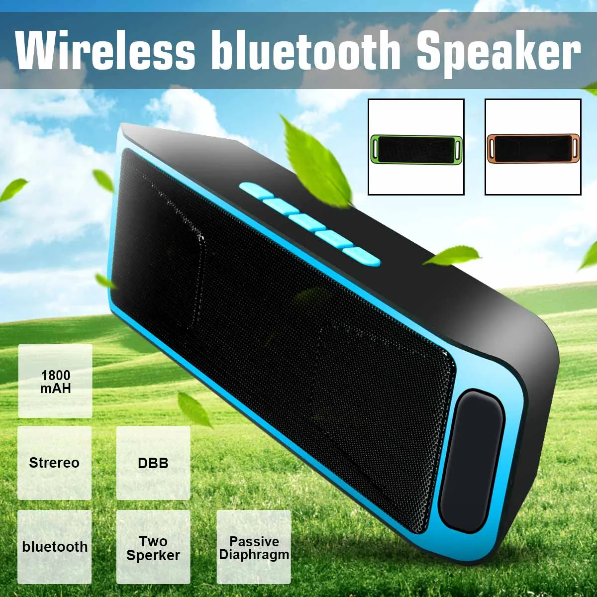 Мини bluetooth динамик уличные водонепроницаемы переносной звуковая коробка