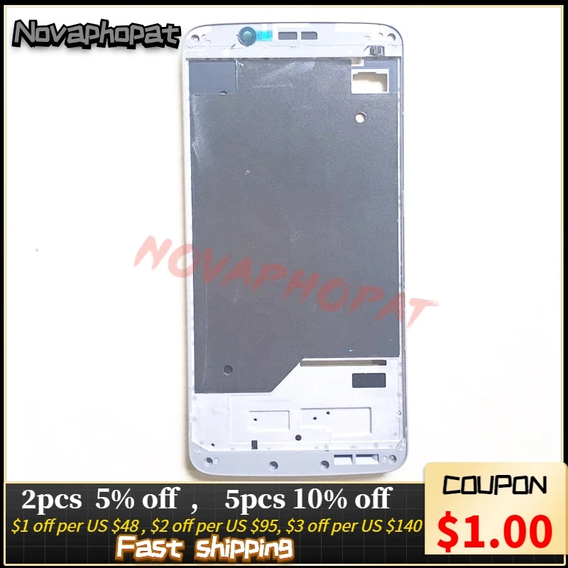 Novaphopat ЖК-дисплей рамка для zte Axon 7 mini B2017 b2017G средняя рамка Корпус передняя панель+ отслеживание