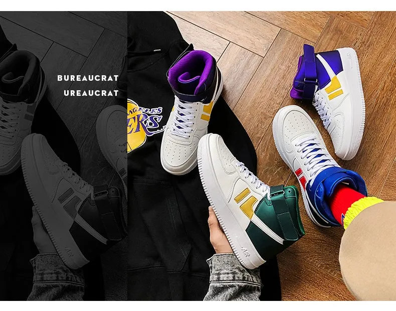 Lakers Clippers Celtics Force 1 Ретро Мужские баскетбольные кроссовки Карри Uptempo Kyrie 4 Boot Молодежные уличные кроссовки на платформе для мальчиков