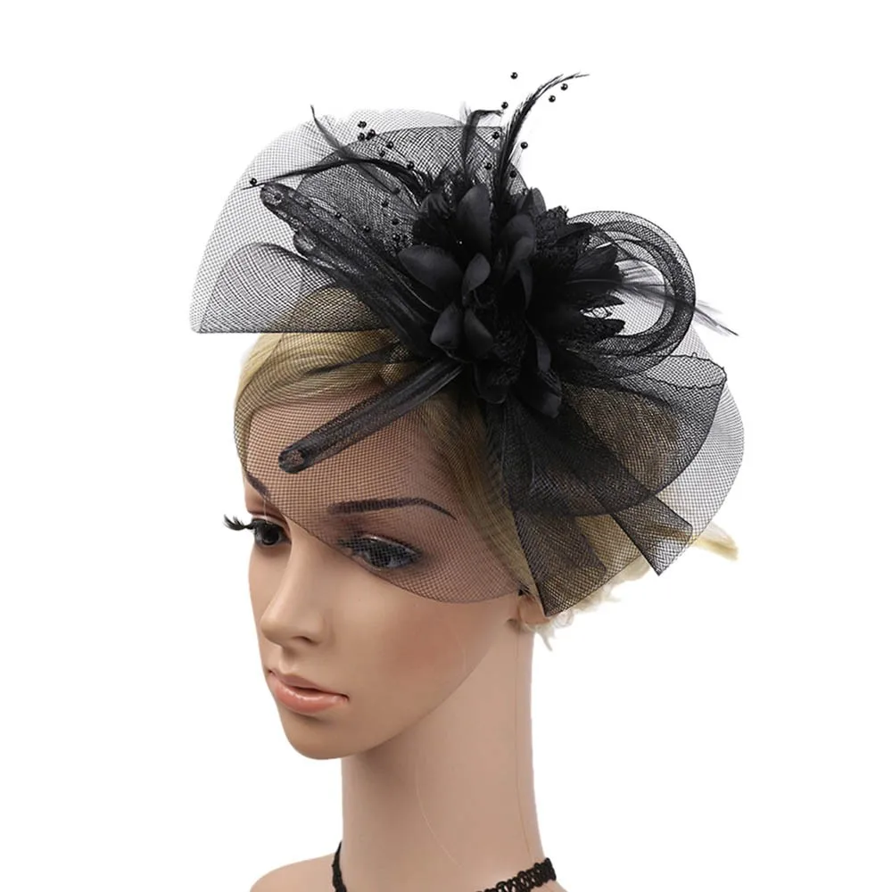 Элегантные королевские банкетные вечерние головные уборы аксессуары для женщин модные свадебные сетчатые шляпы