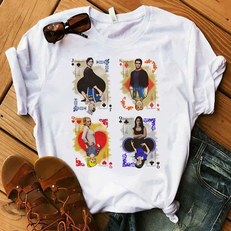 

Graphic Tops t shirt Harajuku Kpop tshirt Riverdale Print t-shirt Women Vintage Aesthetic Streetwear Korean Style Oversize Tees