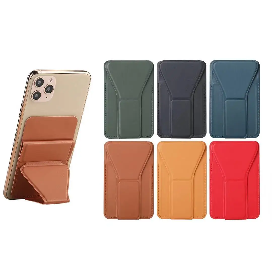 Mobile Phone Back Pocket Credit Card Holder Wallet Support Desk Mount Bracket Non-slip Stick Adhesive | Багаж и сумки