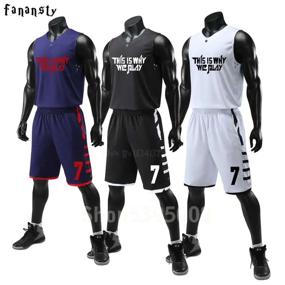 Men Basketball Uniforms Set Mens Sports 