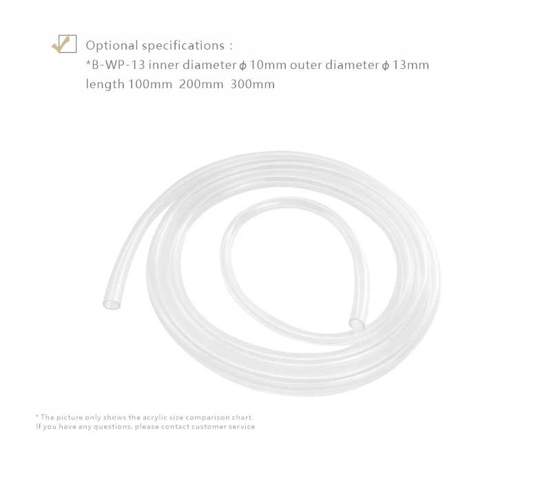 Water Cooling Hose Pipe 1meter Soft Tube Bykski B-WP-13/B-WP-16/B-WP-19 3/8