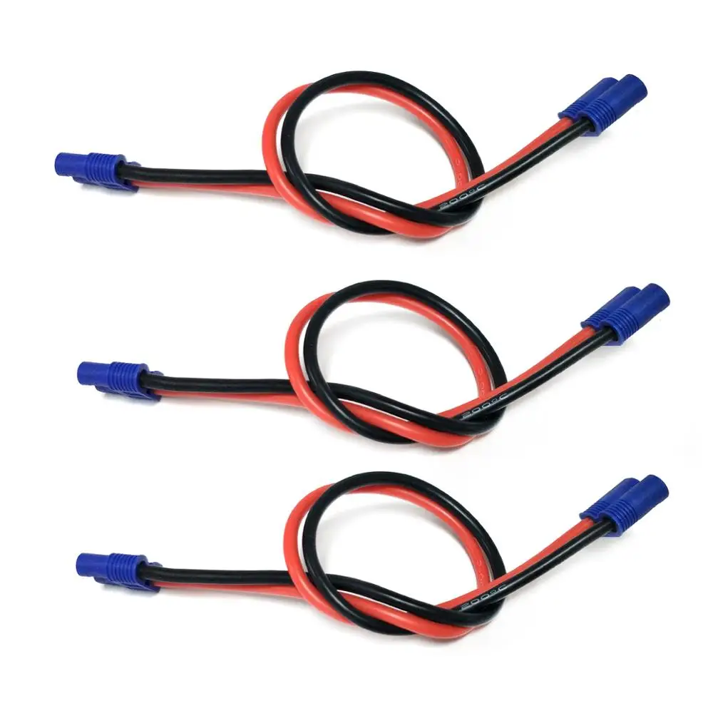 EC3 Male Female Extension Cord 14AWG Connector Plug SR Wires 150mm 300mm 450mm For RC Model 1 EC3 Male Female Extension Cord 14AWG Connector Plug SR Wires 150mm 300mm 450mm For RC Model 3