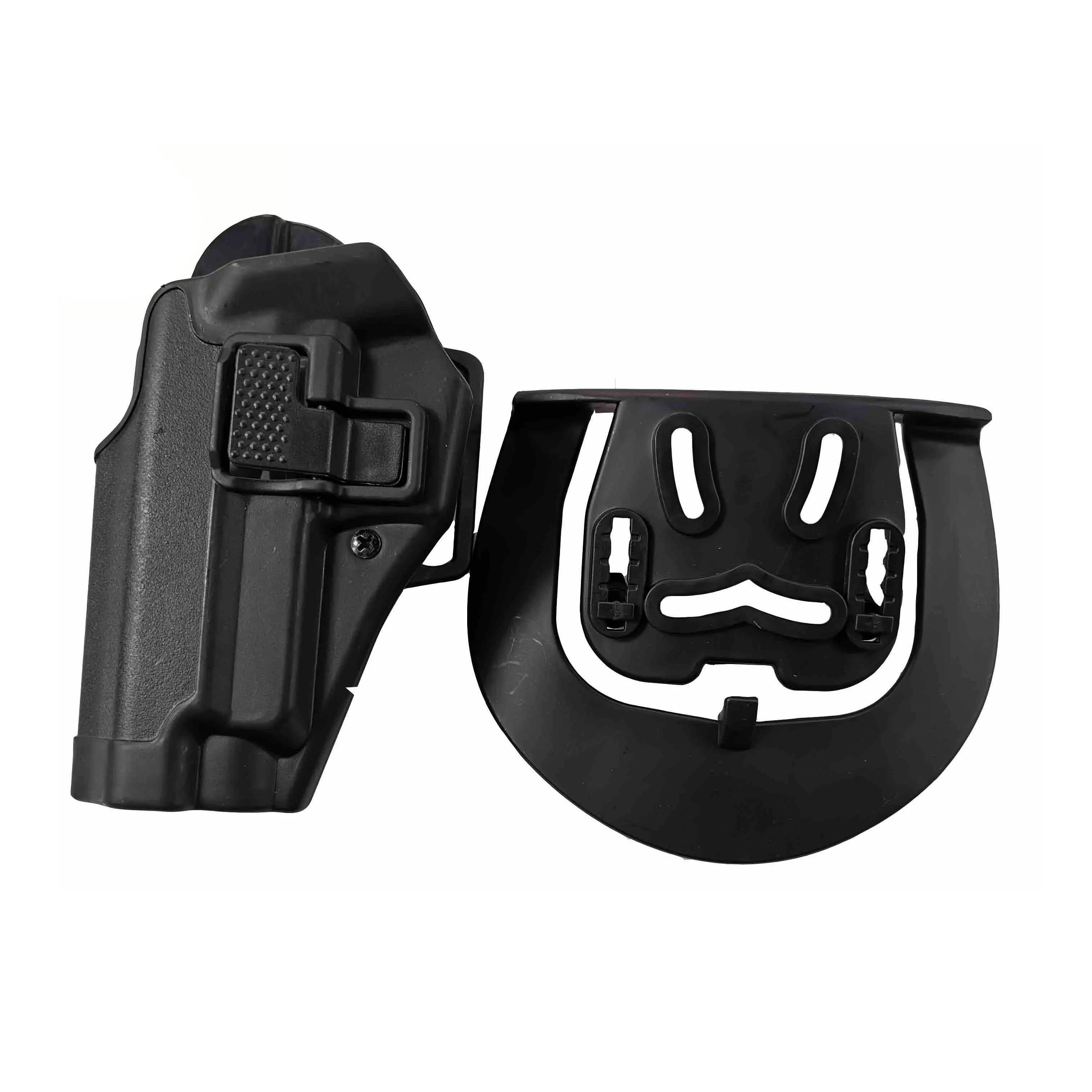 Black TOtrait CQC револьвер ремень Пистолет Аксессуары для кобуры для SIG Sauer P226 P220 левая рука Тактический держатель пистолет кобура ремень адаптер - Цвет: Black