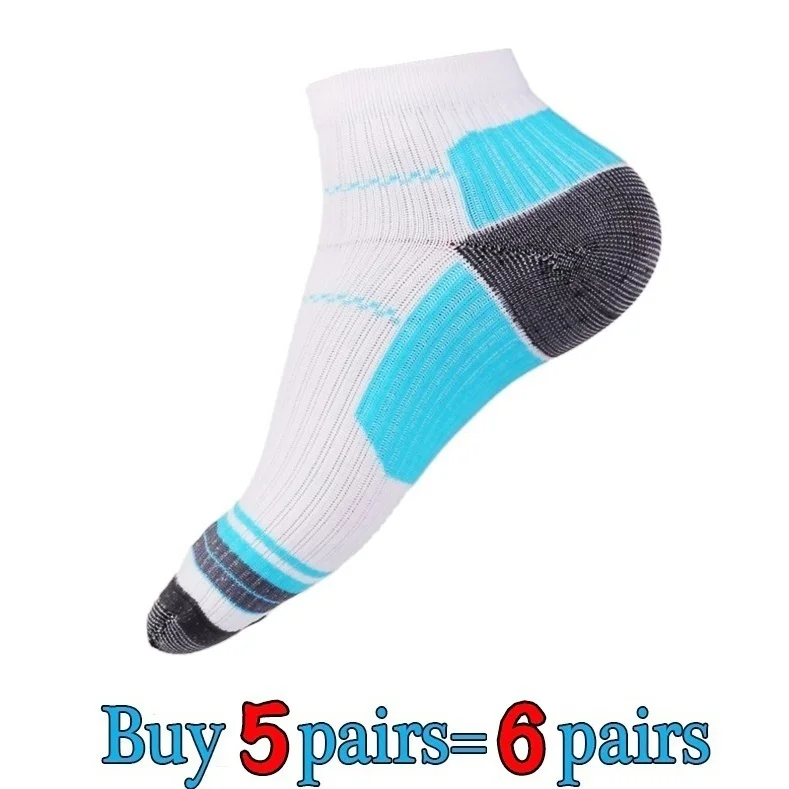 Kupokasi New Women Men Compression Socks Sport Running Socks for Plantar Fasciitis Arch Pain Unisex Racing Cycling Outdoor Socks