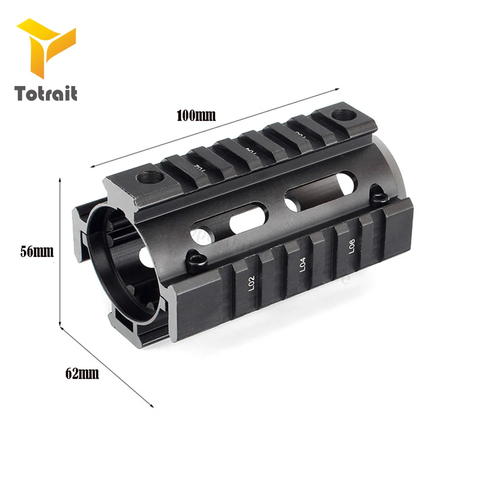 TOtrait Тактический 4 дюймов Drop In Free Float Quad Rail Scope Mount из двух частей Handguard для страйкбола AR15 M4 M16 Rfile аксессуар