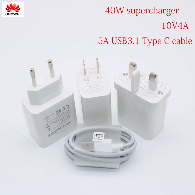 HUAWEI Supercharge супер зарядное устройство для быстрой зарядки адаптер для mate 20 9 10 pro P20 Pro P30 Honor 10 20 V20