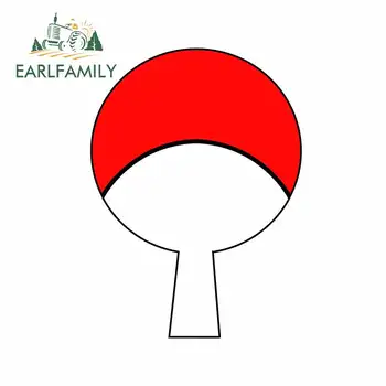 

EARLFAMILY 13cm x 9.5cm for Naruto Uchiha Clan Symbol Scratch-proof Car Stickers Motorcycle Personality Vinyl DIY Anime Decal