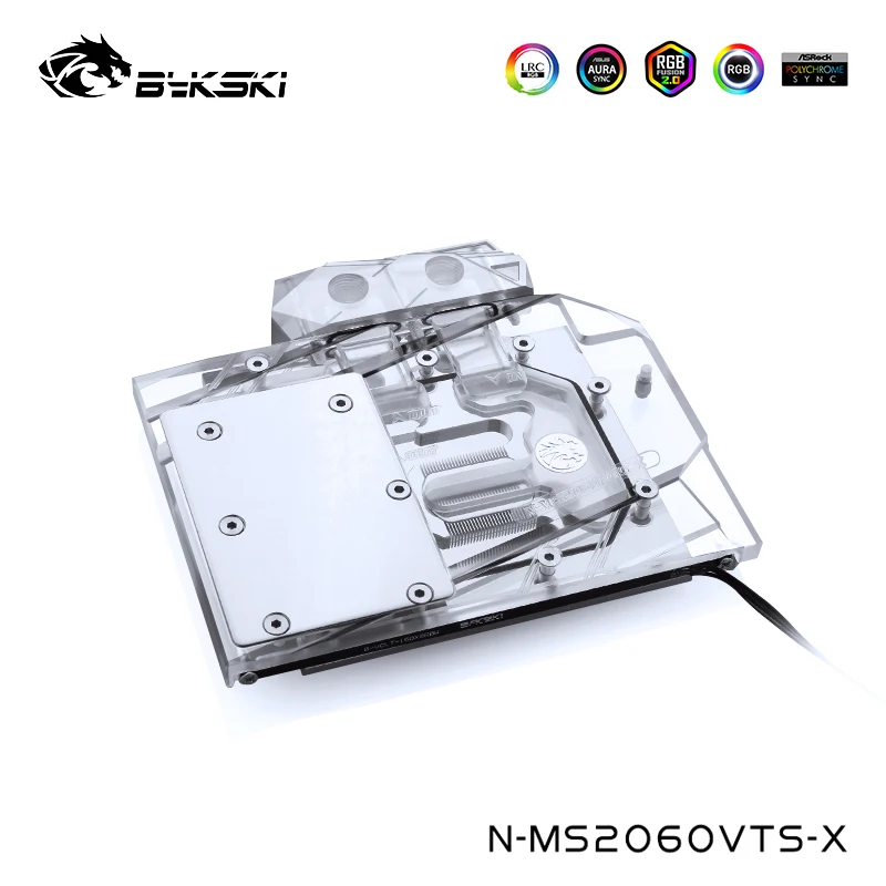 Bykski GPU воды блок совместим MSI Geforce RTX2060/1660 VENTUS XS 6G OC полное покрытие радиатор N-MS2060VTS-X