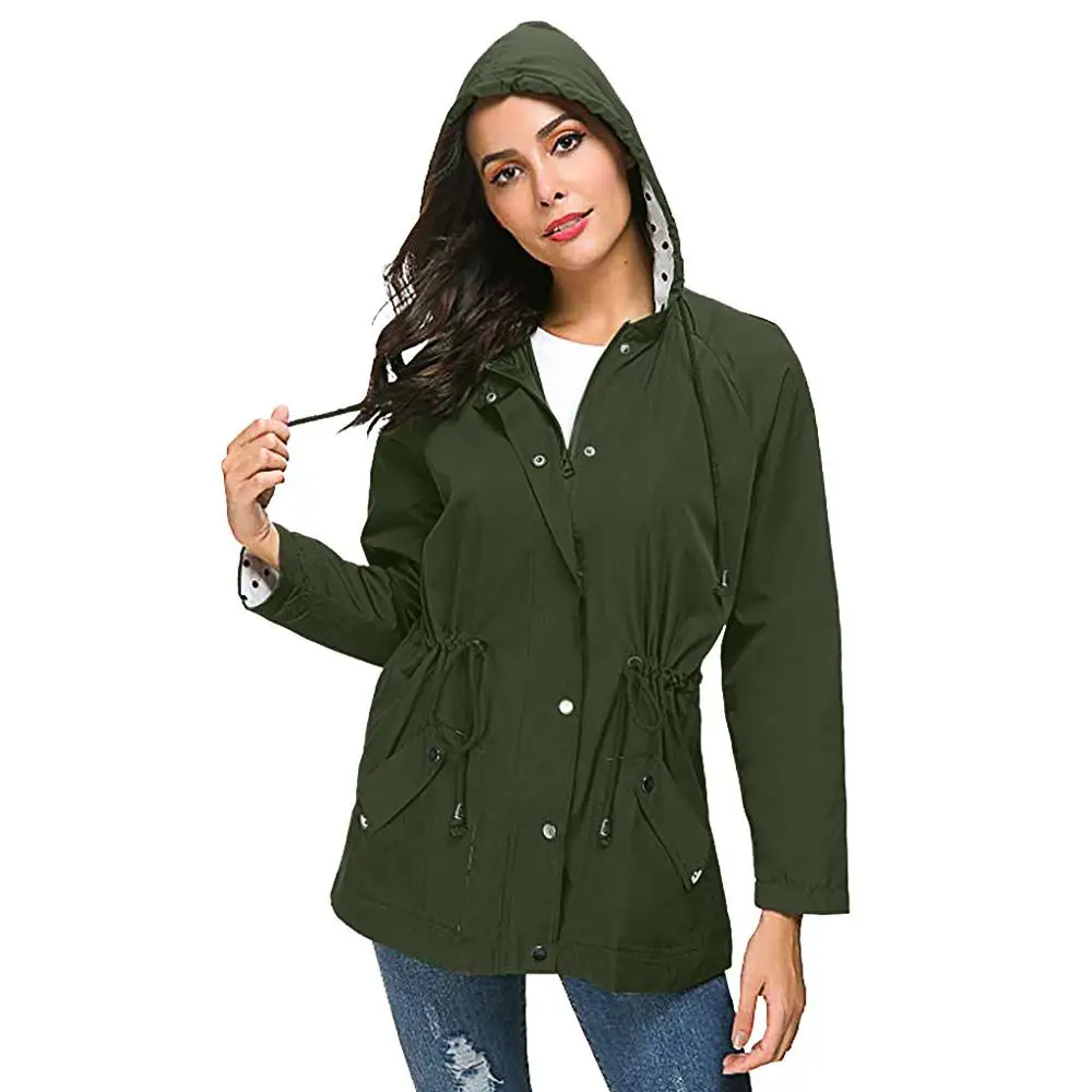 women's plus size lightweight rain jacket