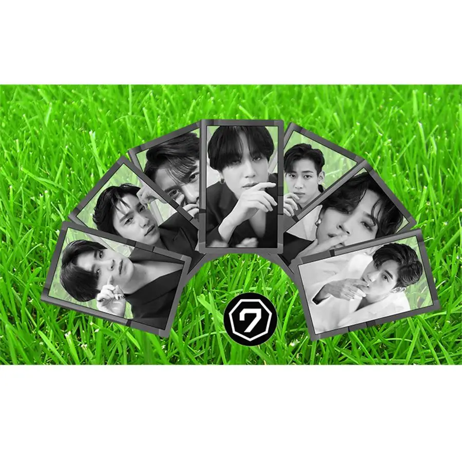 

Kpop GOT7 Call My Name Members PVC Clear Photo Card Jackson JB New Album Collective Cards Bambam Yugyeom HD Photocard