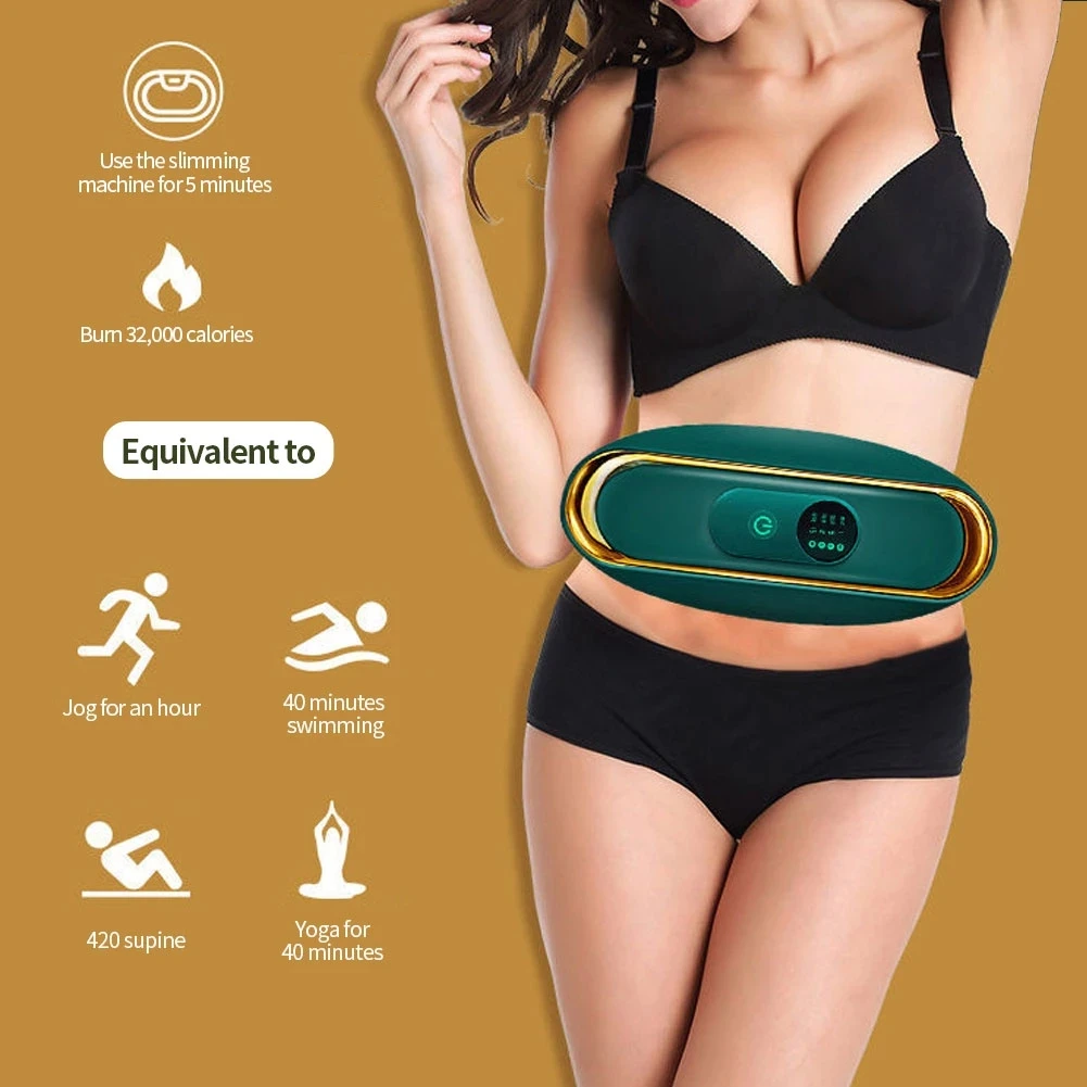 Body Slimming Massager Eletric Muscle Stimulator Cellulite Massager for Body Back Losing Weight Belly Slimming Belt Fat Burning