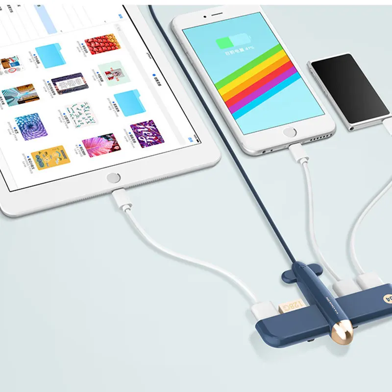 4 порта Высокоскоростной usb-концентратор для MacBook Air Pro USB 2,0 сплиттер адаптер Воздушный самолет портативный мульти USB порт док-станция несколько Hab