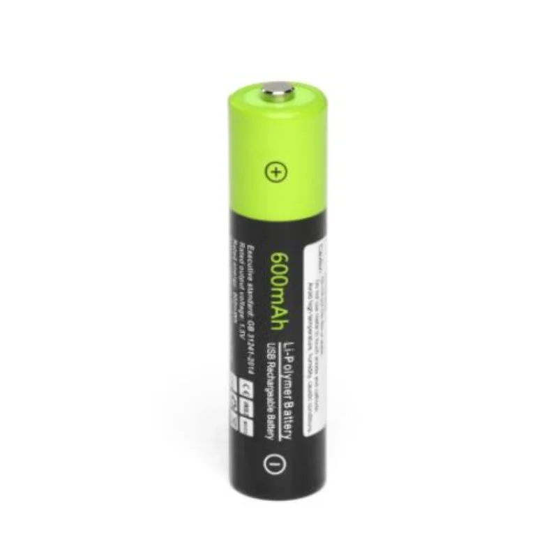 Оригинальная перезаряжаемая батарея ZNTER AAA Znter 600 мАч Micro USB 1 5 в литий-полимерная с