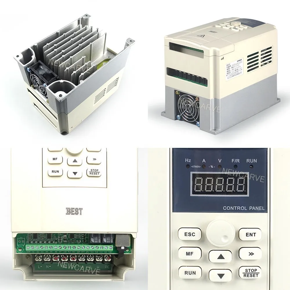 3 кВт инвертор переменной частоты 220V вход 1ph выход 3 PH для ЧПУ мотор шпинделя NEWCARVE