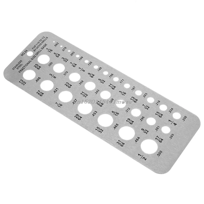 Сверло из нержавеющей стали 29 фракционных размеров шаблон сверла Gage для сверл от