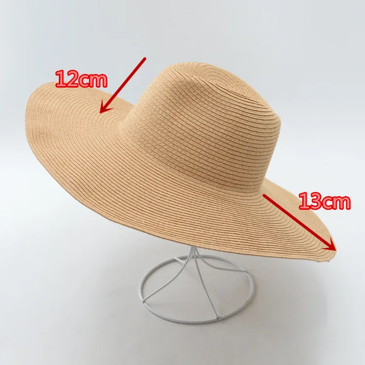 01912-HH7055 13 см полями бумага твердая Шляпа Fedora для мужчин и женщин для отдыха Панама джазовая, шляпа